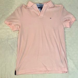 Tommy Hilfiger Pink Polo Mens Medium